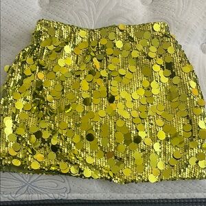 Light green sparkle skirt